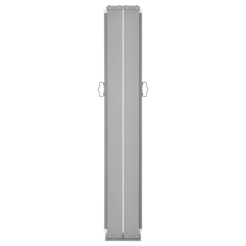 Dakota Fields 1000cm W x 0.1cm D Glass Cover Retractable Window Awning, Black
