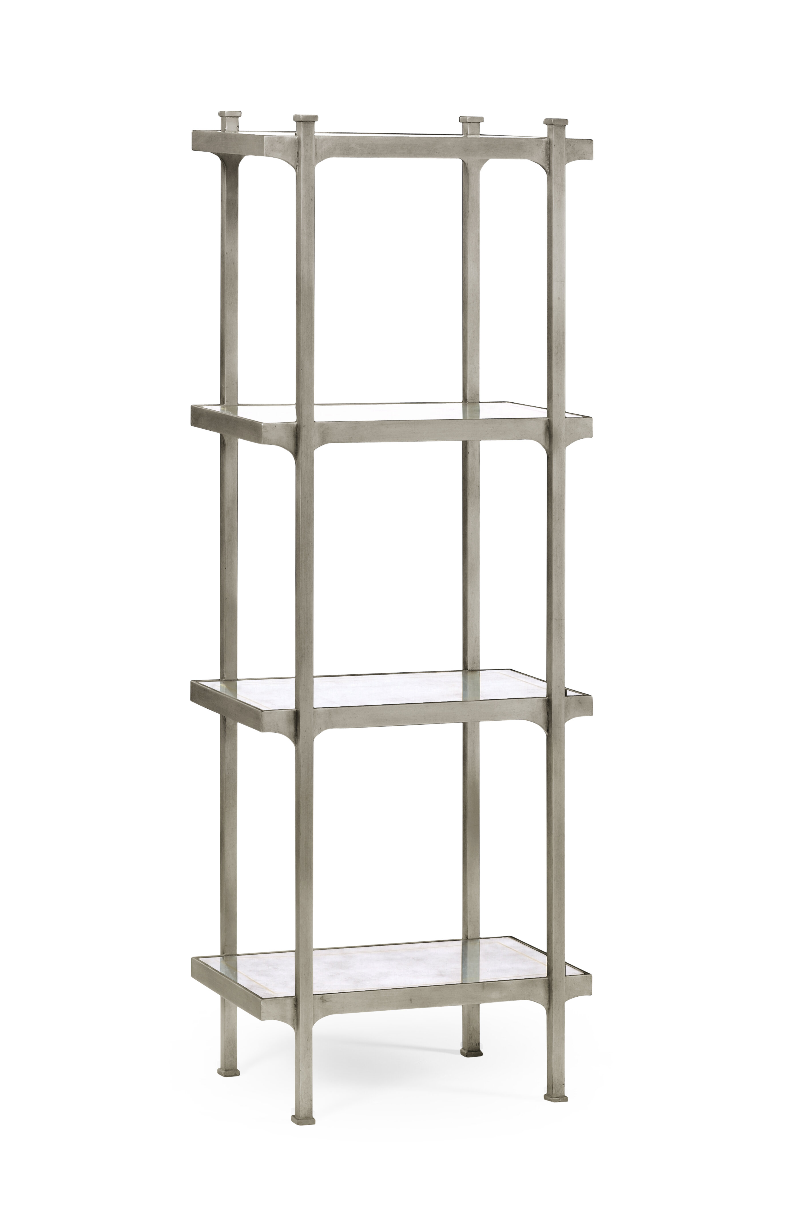 Studio A Spike Etagere-Antique Brass w/White Marble & Reviews
