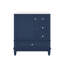Meuble-lavabo polyvalent de 30 po avec lavabo - équipé d'une porte (avec tablette) et de trois tiroirs à fermeture silencieuse-2035749037