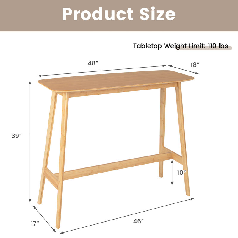 Melamie Solid Wood Dining Table