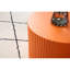 Ensemble de 2 tables gigognes en panneau de fibres à densité moyenne, table basse artisanale pour salon / espace de détente, orange-1637695079