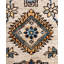Tapis unique noué à la main Raffin - gris, 4 pi 0 po x 5 pi 9 po Raffin