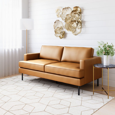 Decade Faux Leather Sofa