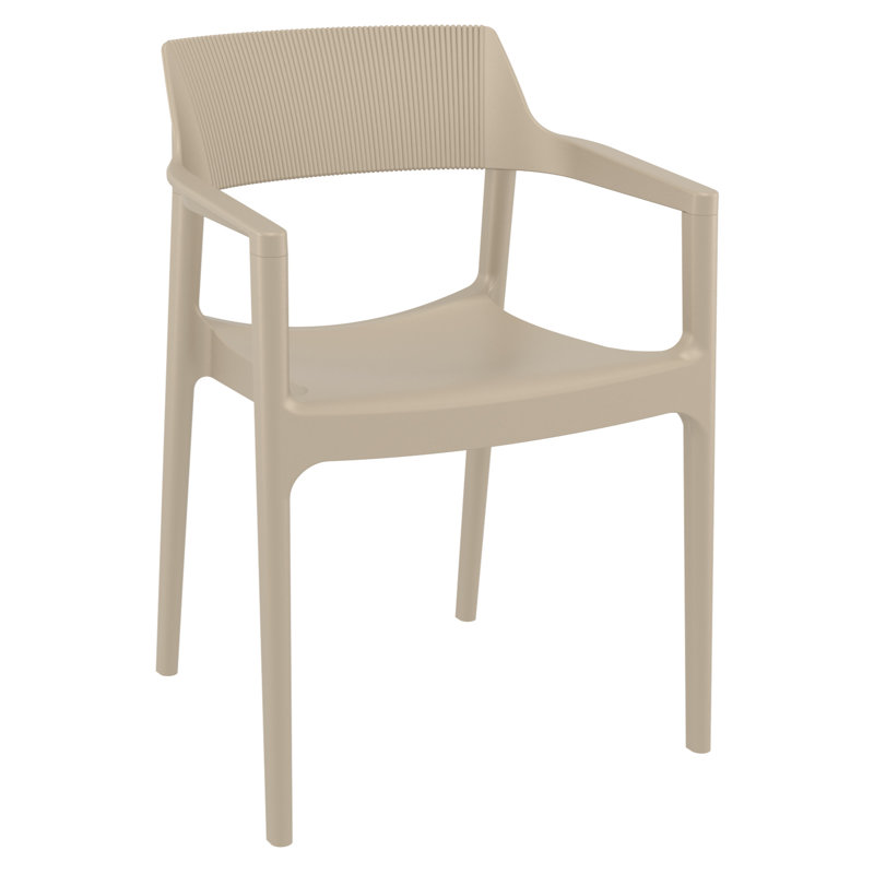 Fauteuil de salle à manger Tulum, Taupe