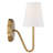 Ponta 1 - Light Dimmable Armed Sconce in Natural Brass-1523578397