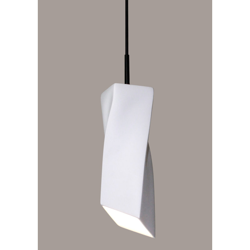 Shippy 1 - Light Black LED Single Pendant, Satin White