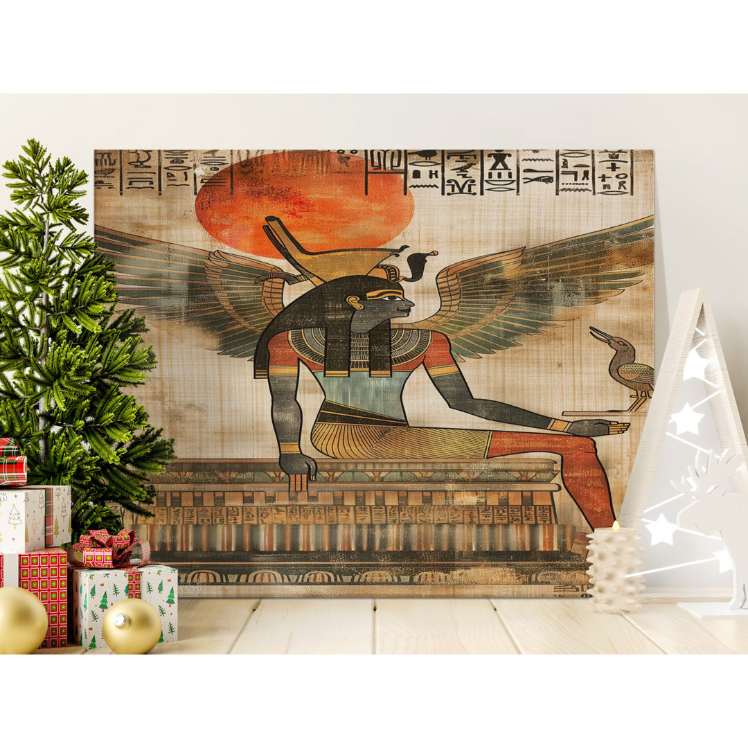 Egyptian Goddess Maat Canvas Wall Art, Gallery Wrapped Print, Ancient Egypt Decor, Ready to Hang, Archival Quality, Statement Piece