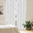Fleur De Lis Geometric Semi-Sheer Rod Pocket Sliding Panel-1950059963