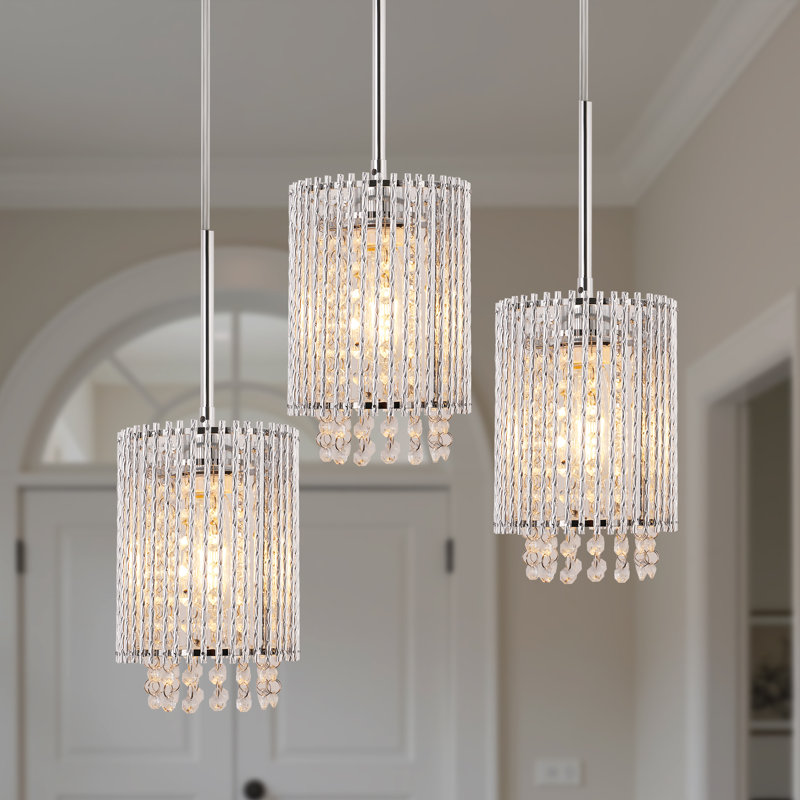 Crystal Cylinder Pendant Light