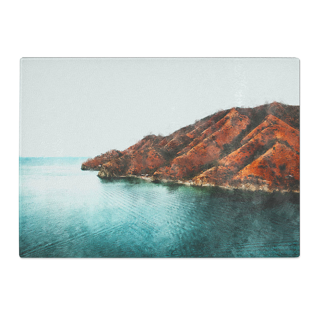Tempered Glass Taganga Santa Marta in Colombia Chopping Board