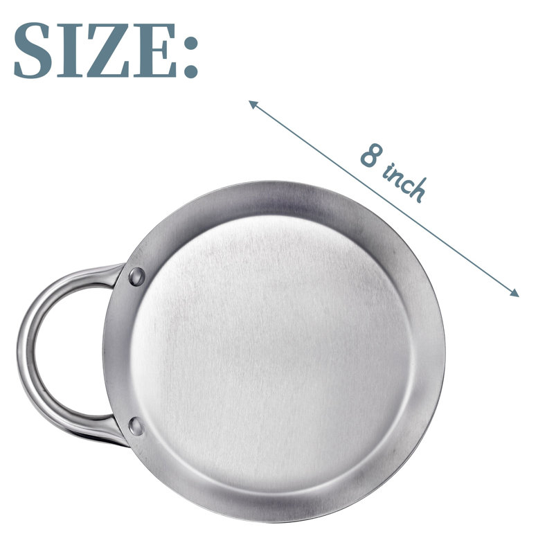 Stainless Steel Griddle, 8"