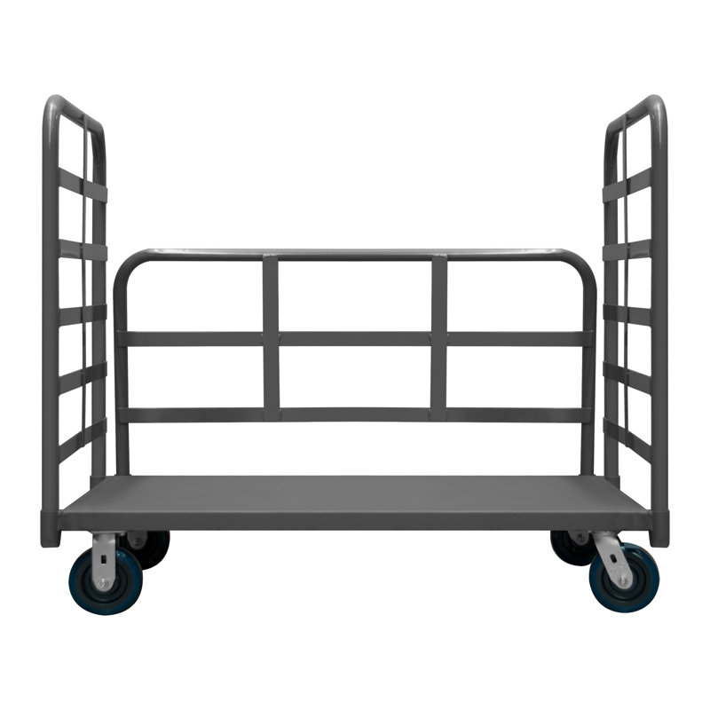 Chariot plateforme 3 côtés, H 42,75 po x l 63,31 po x P 33,31 po