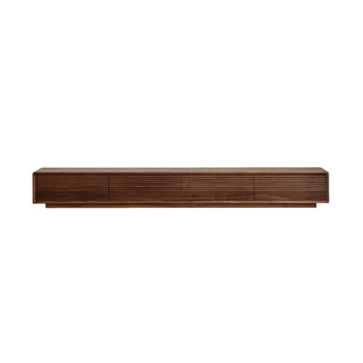 Crédence de rangement simple en bois massif l 94,5 po Simple