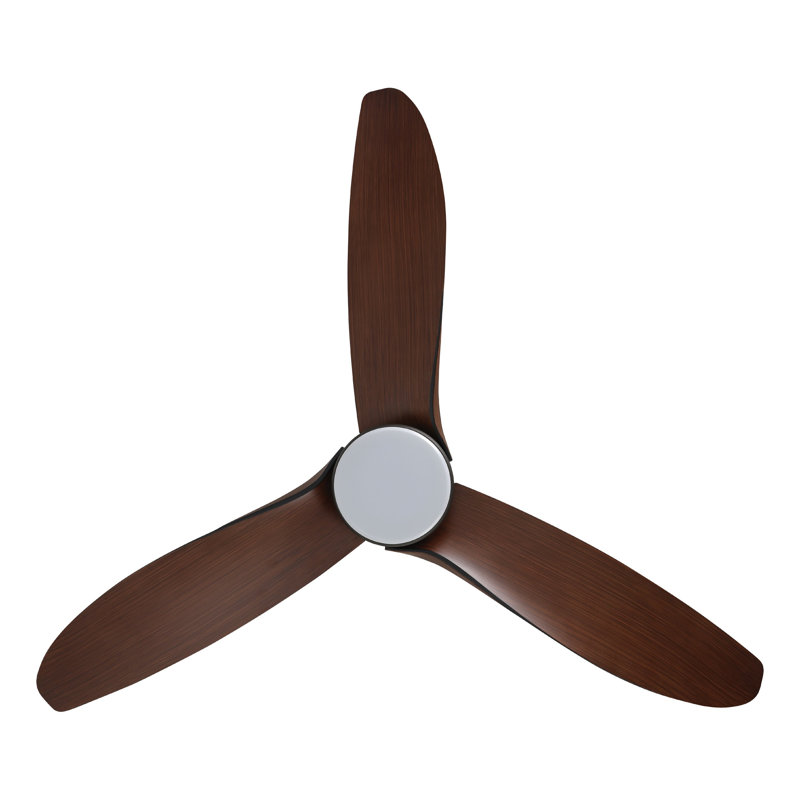 Cutshall 56 inch Ceiling Fan, Dark Brown Wood