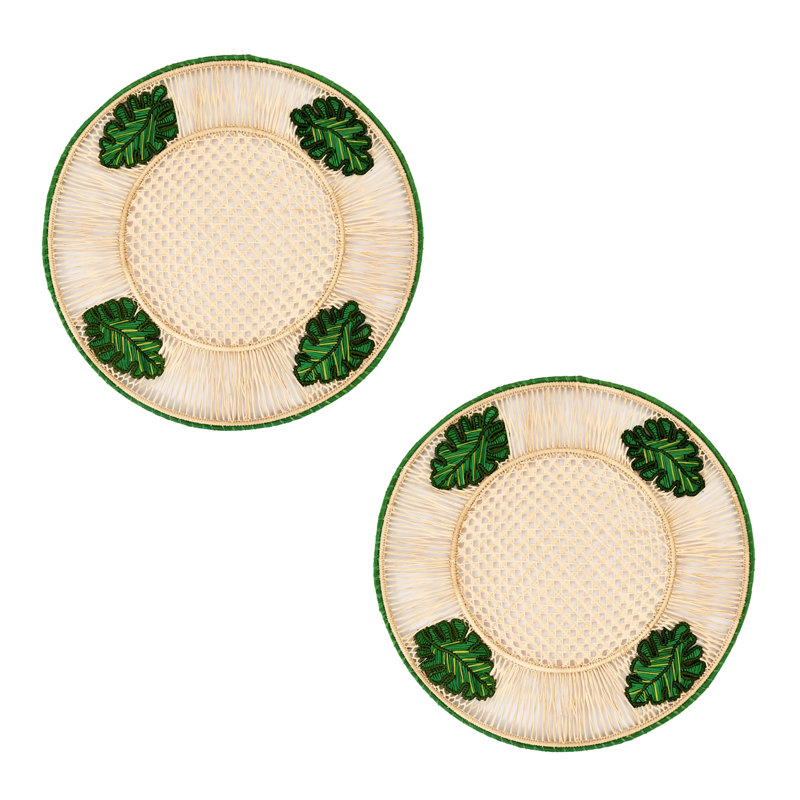 3D Placemat - Set of 2, Leaves