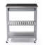Chariot de cuisine avec plateau en acier inoxydable-1545438563