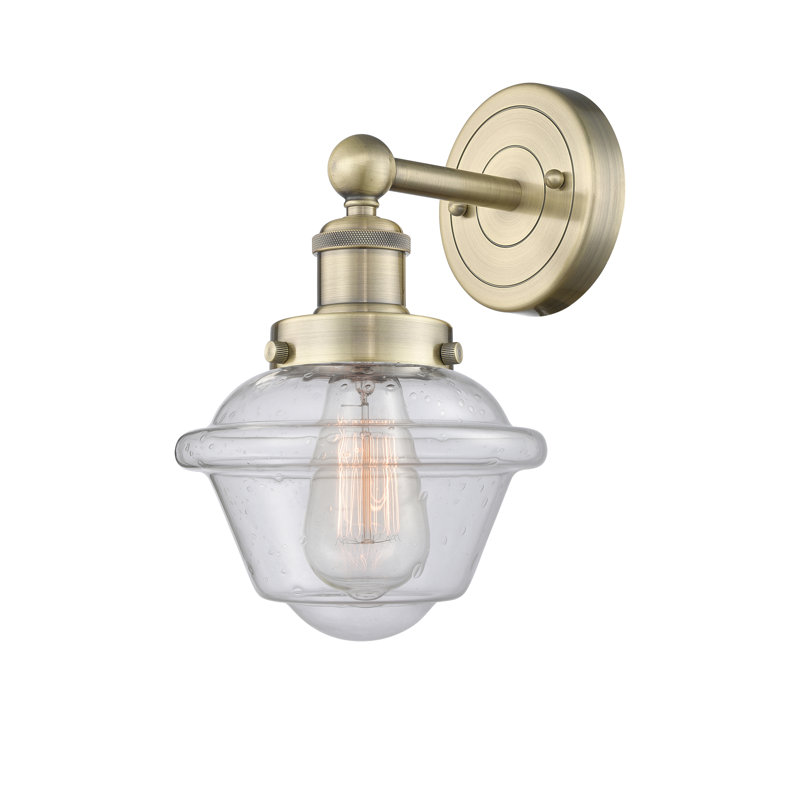 Wimer Armed Sconce, Seedy, Antique Brass