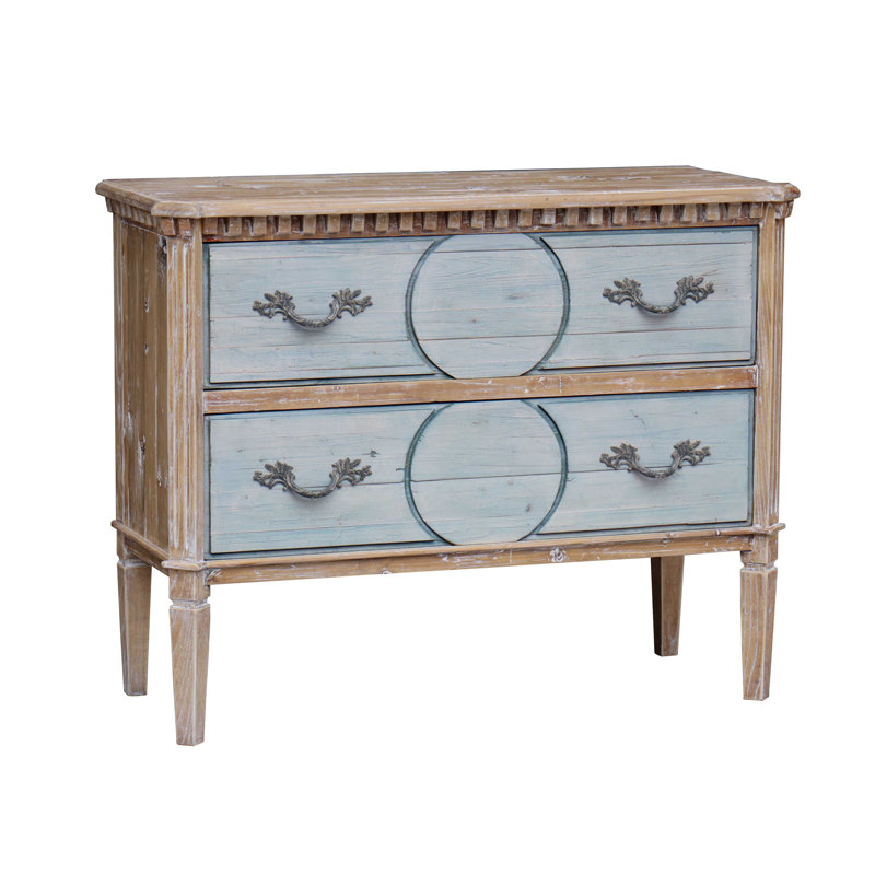 Commode 2 tiroirs Isabella, Brun