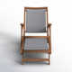 Patio Chair with Ottoman