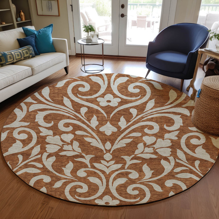 Lamanna Washable Floral Indoor / Outdoor Rug