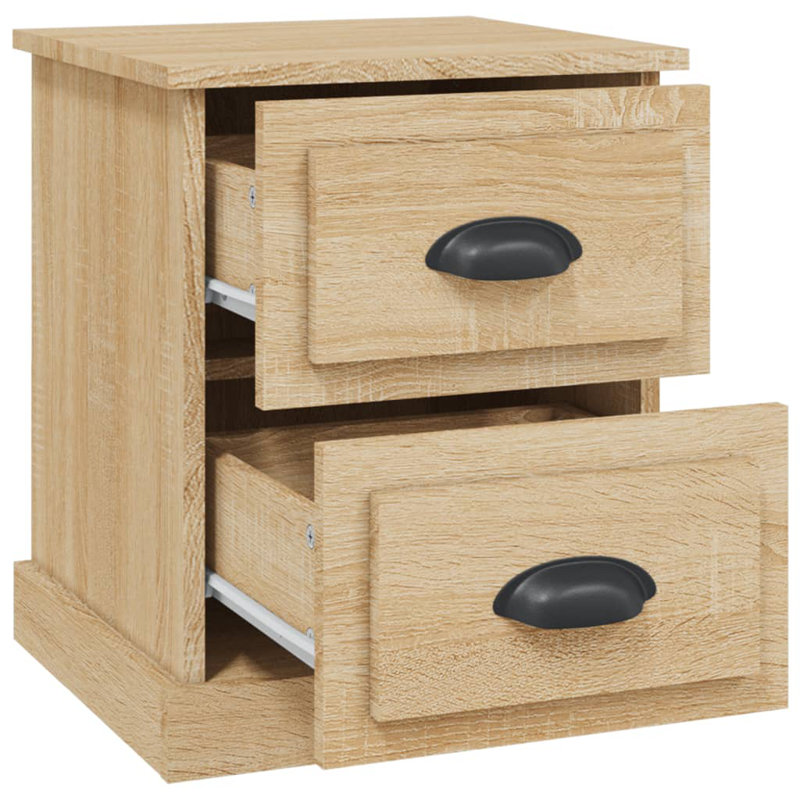 Bellechester 39 cm W Bedside Table, Sonoma Oak, Set of 2