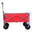 Chariot pliable pliable avec roulettes et porte-boissons pour l'extérieur