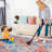 6'x 9'Cream Washable Area Rug-1595364824