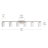 6-Light Brushed Nickel Bath Vanity Light with Etched Glass Shades-1830334895