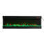 Brayden Studio 125.5cm W Black Electric Fireplace with 5120 BTU