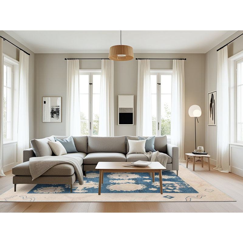 Tapis abstrait moderne 4328, Rectangle 8 pi x 10 pi