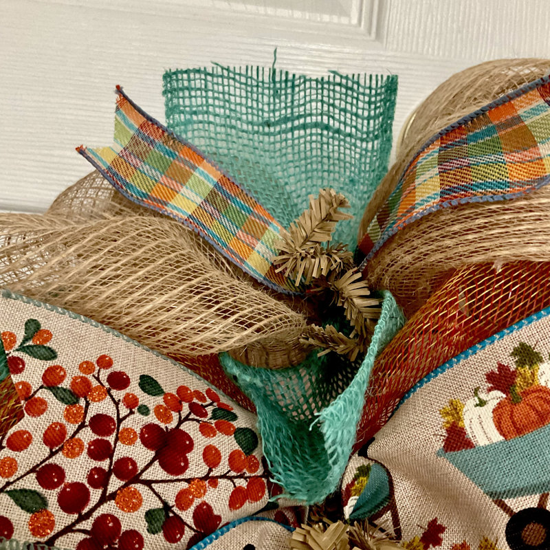 Couronne de feuilles d'automne personnalisée, Oui