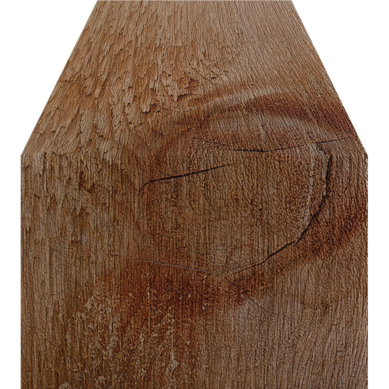 Genouillère Merced, Cèdre rouge de l'Ouest, Sciage brut, H 6 po x l 4 po x P 6 po
