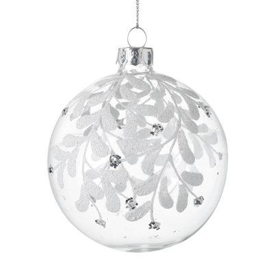 8cm Glass Bauble