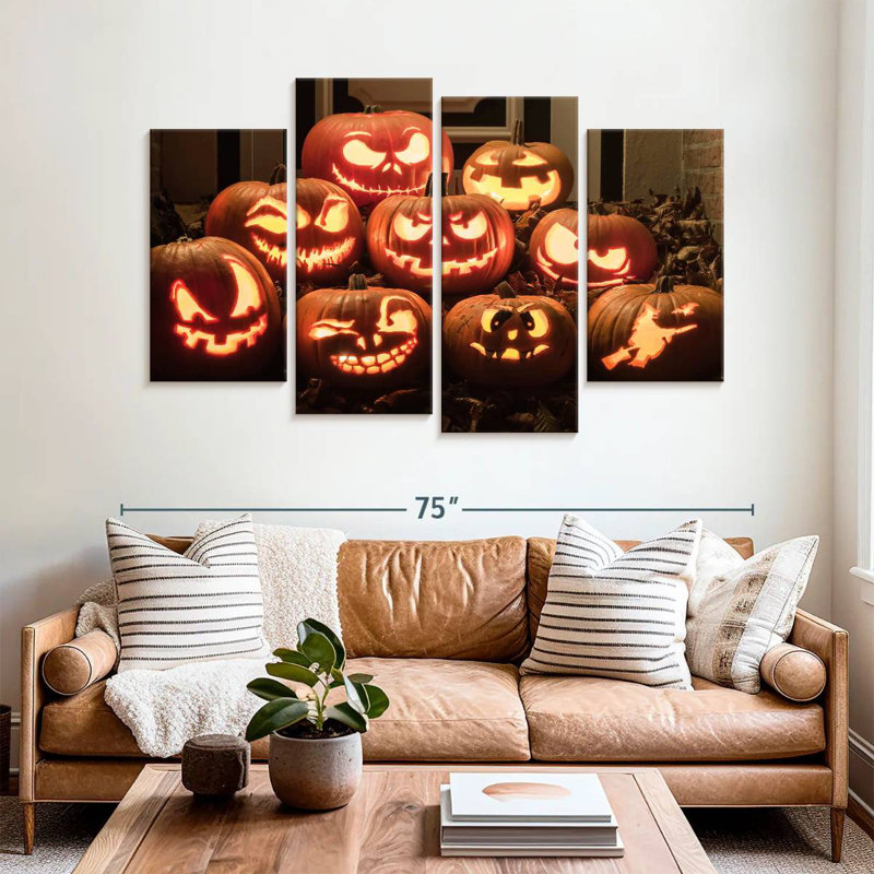Velours Lelend Jack O Lantern, H 22 po x l 36 po