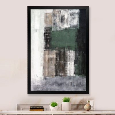 «Green Meets Brown», art mural moderne et contemporain sur toile