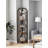 5-Tier Corner Bookshelf, Industrial Style Storage Shelf With 5 Spacious Tiers, Fan-Shaped Design For Maximizing Corner Space In Living Room, Bedroom, Home Office-118704767-118704764