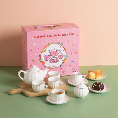 Sweejar Porcelain Toy Tea Sets British Royal Series