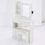 Petit meuble-lavabo 29,2 po à DEL avec tabouret-127384596