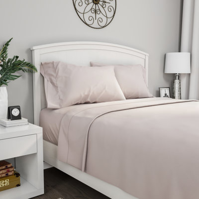 Ensemble de draps 3 pièces en microfibre brossée - Literie avec draps-housse infroissables et résistants aux taches