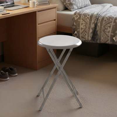 Tabouret pliant Slayder - Tabouret sans dossier de 18 pouces avec capacité de 225 lb pour la cuisine ou la salle de jeux - Intérieur portable