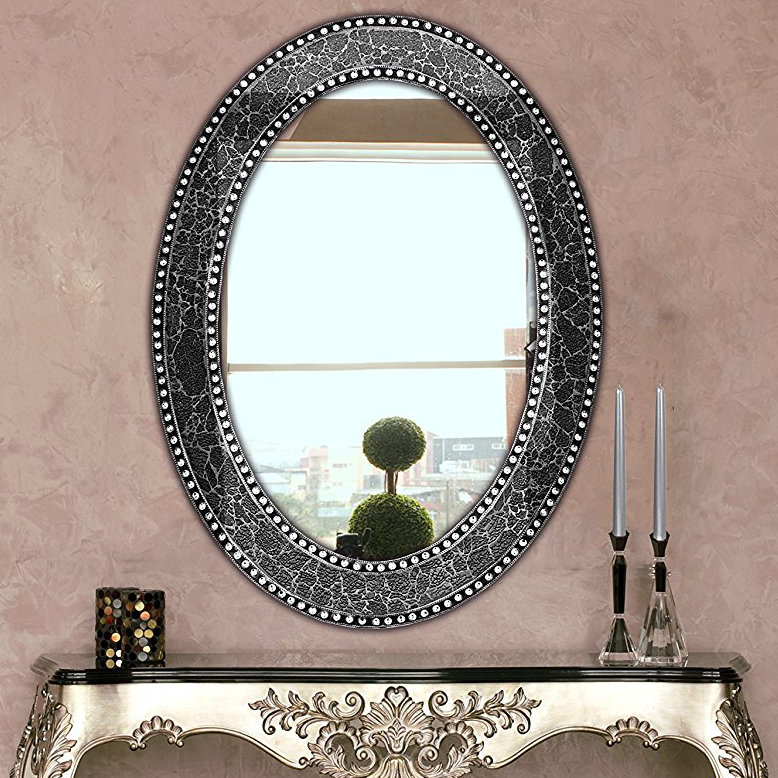 Kilmore Oval Wall Mirror, Grey