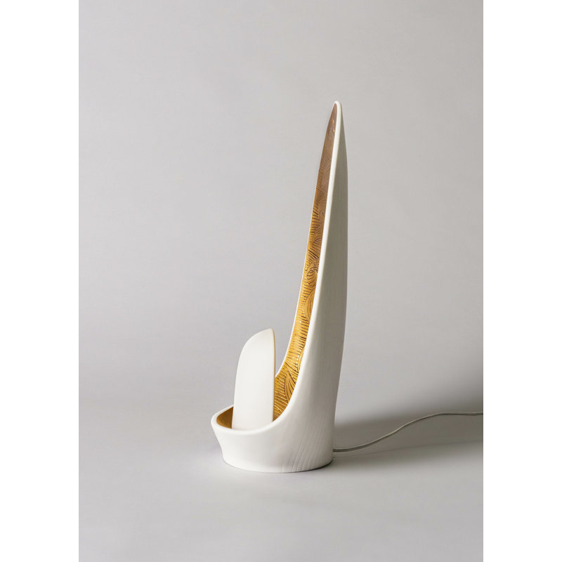 Mirage 14.17" White Table Lamp