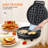 Waffle Maker, 8'' 4-Slice, 1000W Powerful Fast Heating, Non-Stick Coating, Easy to Clean, Cool-Touch Handle, Indicator Lights, Perfect for Breakfast & Snacks