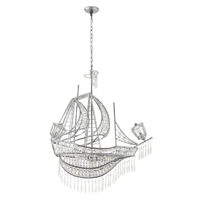 Lustre bateau en cristal 4 lumières Eclectic