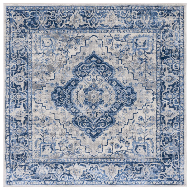 Claubert Performance Oriental Rug, Square 6'7"
