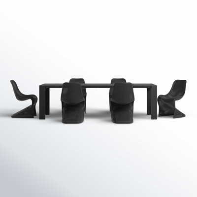 Farrah 118.1'' Rectangular 6 - Person Outdoor Dining Set