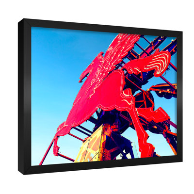 Pegasus Sign, Dallas Texas - Canvas Photograph Print