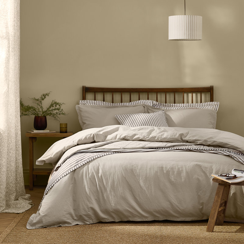 Yard Hebden Washed Cotton Duvet Cover Set with Pillowcases