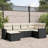 Vidaxl Garden Sofa Set Black, Cream White