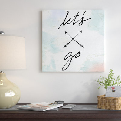 Art textuel sur toile tendue, "Peppy Quotes"
